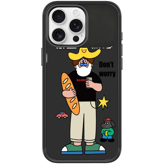 Not Anxiety Pattern Magnetic Phone Case, For iPhone 15 Pro Max, For iPhone 15 Pro