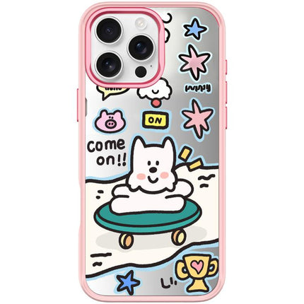 Happy Weekend Pattern Magnetic Phone Case, For iPhone 16 Pro Max, For iPhone 16 Pro, For iPhone 16 Plus, For iPhone 16