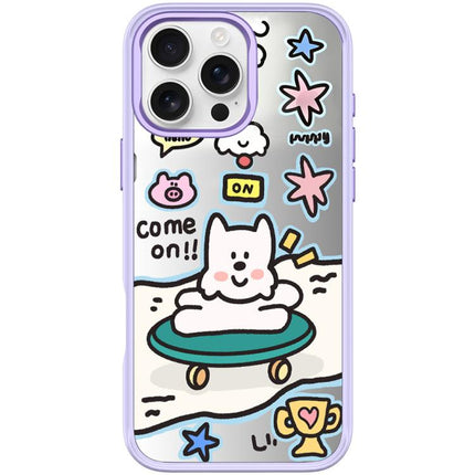 Happy Weekend Pattern Magnetic Phone Case, For iPhone 16 Pro Max, For iPhone 16 Pro, For iPhone 16 Plus, For iPhone 16