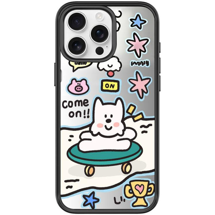 Happy Weekend Pattern Magnetic Phone Case, For iPhone 15 Pro Max, For iPhone 15 Pro