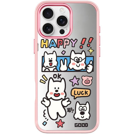 Good Day Pattern Magnetic Phone Case, For iPhone 16 Pro Max, For iPhone 16 Pro, For iPhone 16 Plus, For iPhone 16