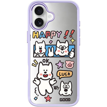 Good Day Pattern Magnetic Phone Case, For iPhone 16 Pro Max, For iPhone 16 Pro, For iPhone 16 Plus, For iPhone 16