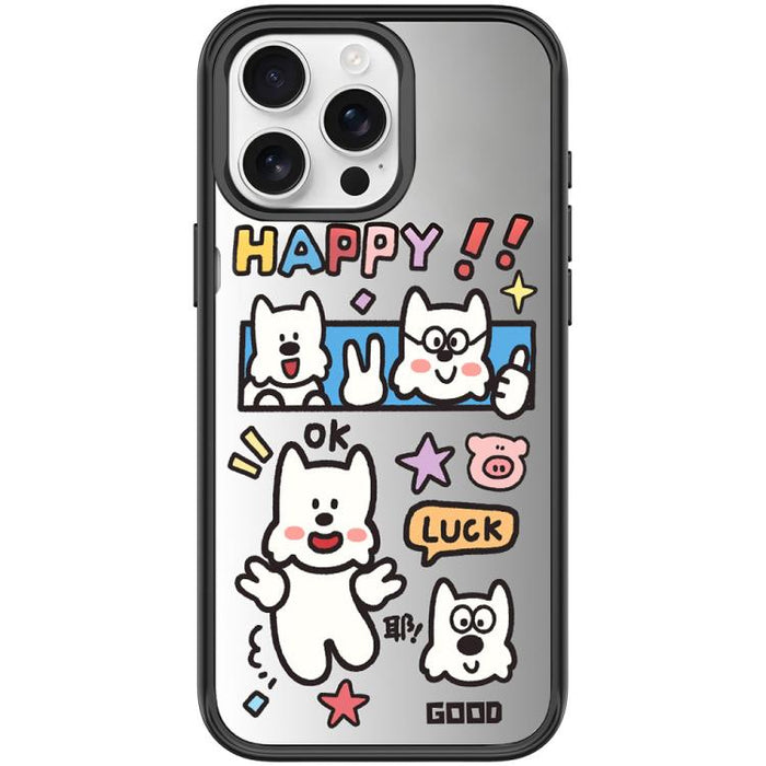 Good Day Pattern Magnetic Phone Case, For iPhone 15 Pro Max, For iPhone 15 Pro