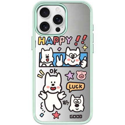 Good Day Pattern Magnetic Phone Case, For iPhone 15 Pro Max, For iPhone 15 Pro