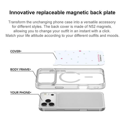 Colorful Stars Pattern Magnetic Phone Case, For iPhone 15 Pro Max, For iPhone 15 Pro