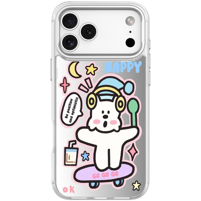 Skateboarding Dog Pattern Magnetic Phone Case, For iPhone 17 Pro Max, For iPhone 17 Pro, For iPhone 17, For iPhone Air