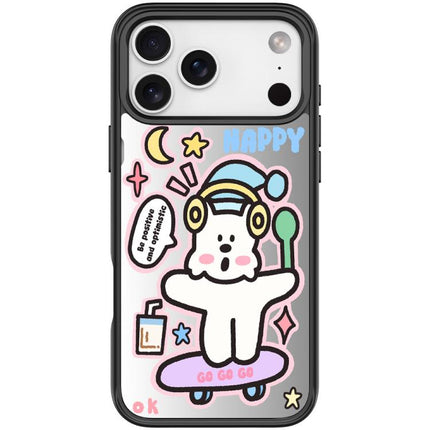 Skateboarding Dog Pattern Magnetic Phone Case, For iPhone 17 Pro Max, For iPhone 17 Pro, For iPhone 17, For iPhone Air