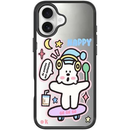 Skateboarding Dog Pattern Magnetic Phone Case, For iPhone 17 Pro Max, For iPhone 17 Pro, For iPhone 17, For iPhone Air