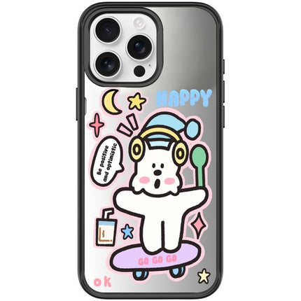 Skateboarding Dog Pattern Magnetic Phone Case, For iPhone 15 Pro Max, For iPhone 15 Pro
