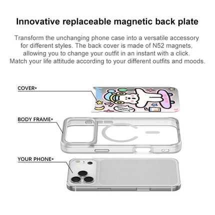Skateboarding Dog Pattern Magnetic Phone Case, For iPhone 17 Pro Max, For iPhone 17 Pro, For iPhone 17, For iPhone Air