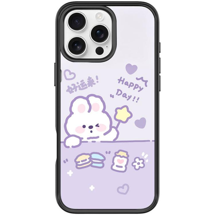 Good Luck Star Rabbit Pattern Magnetic Phone Case, For iPhone 16 Pro Max, For iPhone 16 Pro, For iPhone 16 Plus, For iPhone 16