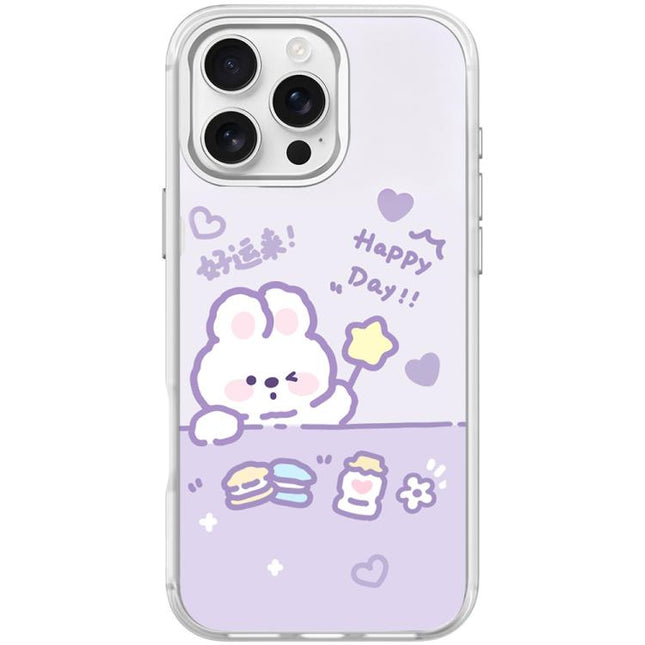 Good Luck Star Rabbit Pattern Magnetic Phone Case, For iPhone 16 Pro Max, For iPhone 16 Pro, For iPhone 16 Plus, For iPhone 16