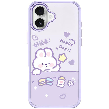 Good Luck Star Rabbit Pattern Magnetic Phone Case, For iPhone 16 Pro Max, For iPhone 16 Pro, For iPhone 16 Plus, For iPhone 16
