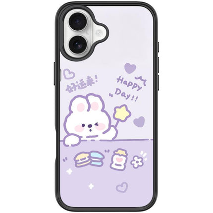 Good Luck Star Rabbit Pattern Magnetic Phone Case, For iPhone 16 Pro Max, For iPhone 16 Pro, For iPhone 16 Plus, For iPhone 16