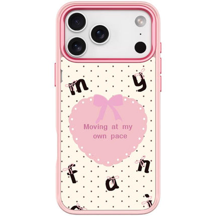 White Heart Pattern Magnetic Phone Case, For iPhone 17 Pro Max, For iPhone 17 Pro, For iPhone 17, For iPhone Air