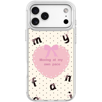 White Heart Pattern Magnetic Phone Case, For iPhone 17 Pro Max, For iPhone 17 Pro, For iPhone 17, For iPhone Air