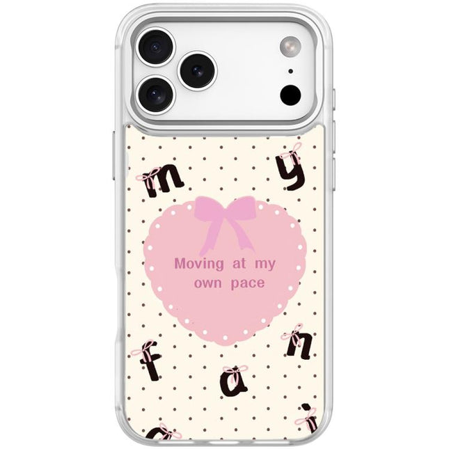 White Heart Pattern Magnetic Phone Case, For iPhone 17 Pro Max, For iPhone 17 Pro, For iPhone 17, For iPhone Air