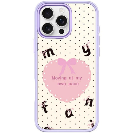 White Heart Pattern Magnetic Phone Case, For iPhone 16 Pro Max, For iPhone 16 Pro, For iPhone 16 Plus, For iPhone 16