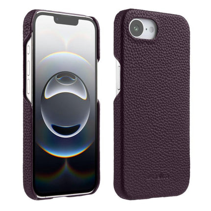 melkco Litchi Texture Magnetic Half Coverage Genuine Leather Phone Case, For iPhone 17e / 16e, For iPhone 17 Pro Max, For iPhone 17 Pro