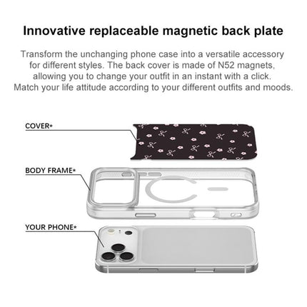 Bow Flower Pattern Magnetic Phone Case, For iPhone 17 Pro Max, For iPhone 17 Pro, For iPhone 17, For iPhone Air