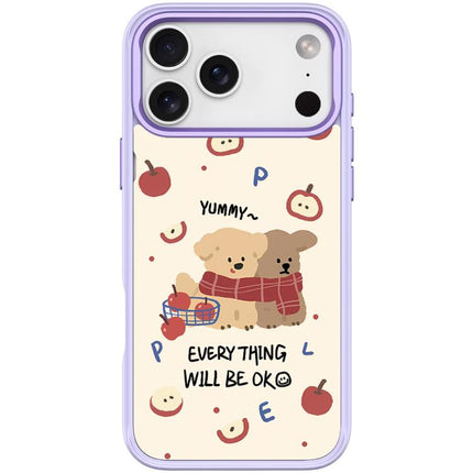 Apple Dog Pattern Magnetic Phone Case, For iPhone 17 Pro Max, For iPhone 17 Pro, For iPhone 17, For iPhone Air