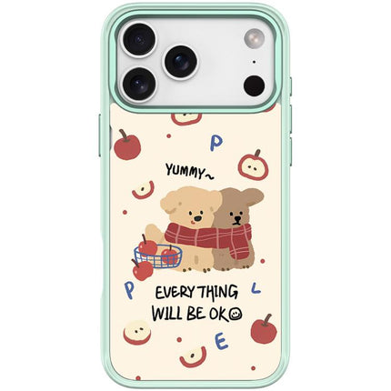 Apple Dog Pattern Magnetic Phone Case, For iPhone 17 Pro Max, For iPhone 17 Pro, For iPhone 17, For iPhone Air