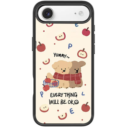 Apple Dog Pattern Magnetic Phone Case, For iPhone 17 Pro Max, For iPhone 17 Pro, For iPhone 17, For iPhone Air