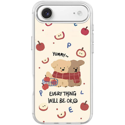 Apple Dog Pattern Magnetic Phone Case, For iPhone 17 Pro Max, For iPhone 17 Pro, For iPhone 17, For iPhone Air