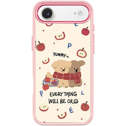 Apple Dog Pattern Magnetic Phone Case, For iPhone 17 Pro Max, For iPhone 17 Pro, For iPhone 17, For iPhone Air