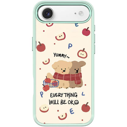Apple Dog Pattern Magnetic Phone Case, For iPhone 17 Pro Max, For iPhone 17 Pro, For iPhone 17, For iPhone Air
