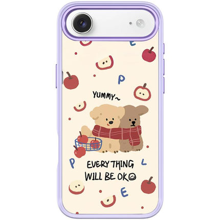 Apple Dog Pattern Magnetic Phone Case, For iPhone 17 Pro Max, For iPhone 17 Pro, For iPhone 17, For iPhone Air