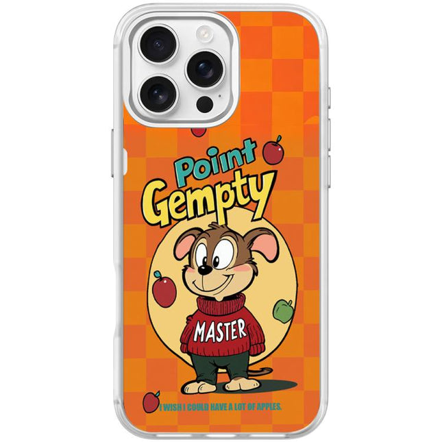 Red Green Apple Dog Pattern Magnetic Phone Case, For iPhone 16 Pro Max, For iPhone 16 Pro, For iPhone 16 Plus, For iPhone 16