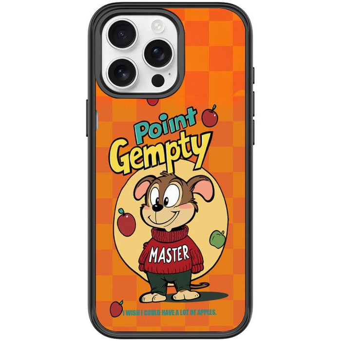 Red Green Apple Dog Pattern Magnetic Phone Case, For iPhone 15 Pro Max, For iPhone 15 Pro