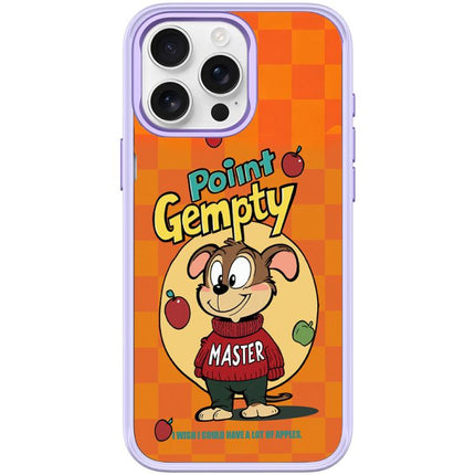 Red Green Apple Dog Pattern Magnetic Phone Case, For iPhone 15 Pro Max, For iPhone 15 Pro