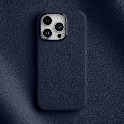 melkco Litchi Texture Magnetic Full Coverage Genuine Leather Phone Case, For iPhone 16 Pro Max, For iPhone 16 Pro, For iPhone 16 Plus