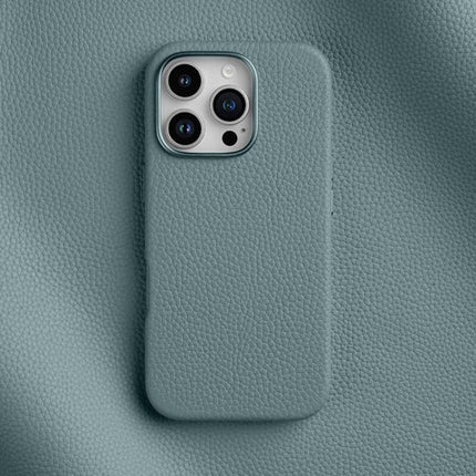 melkco Litchi Texture Magnetic Full Coverage Genuine Leather Phone Case, For iPhone 16 Pro Max, For iPhone 16 Pro, For iPhone 16 Plus
