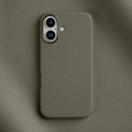 melkco Litchi Texture Magnetic Full Coverage Genuine Leather Phone Case, For iPhone 16 Pro Max, For iPhone 16 Pro, For iPhone 16 Plus