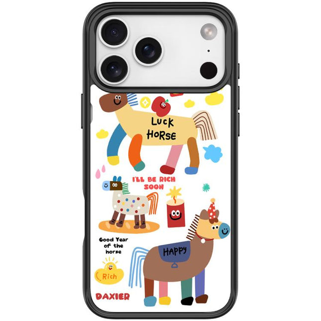Get Rich Immediately Pattern Magnetic Phone Case, For iPhone 17 Pro Max, For iPhone 17 Pro, For iPhone 17, For iPhone Air