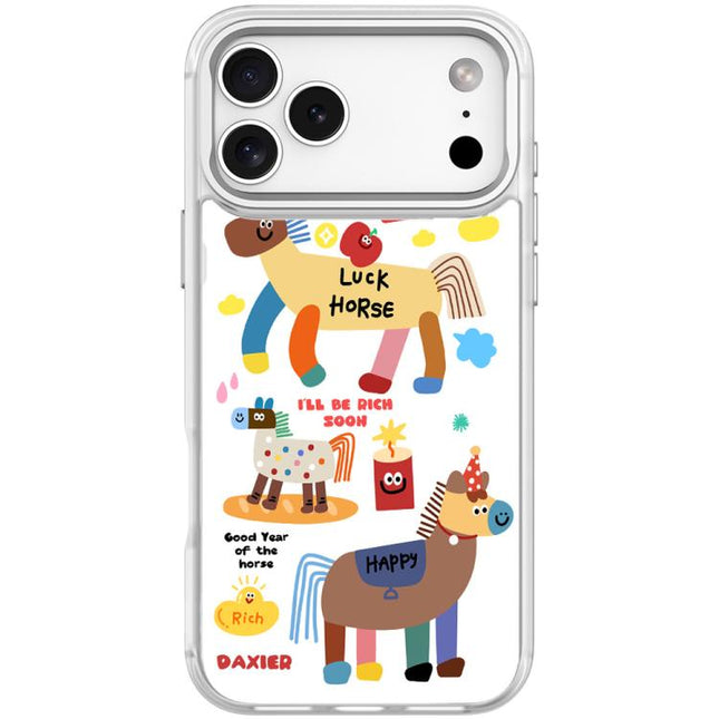 Get Rich Immediately Pattern Magnetic Phone Case, For iPhone 17 Pro Max, For iPhone 17 Pro, For iPhone 17, For iPhone Air
