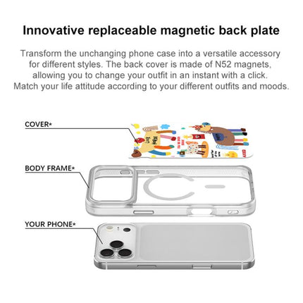 Get Rich Immediately Pattern Magnetic Phone Case, For iPhone 16 Pro Max, For iPhone 16 Pro, For iPhone 16 Plus, For iPhone 16