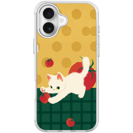 Tomato Cat Pattern Magnetic Phone Case, For iPhone 17 Pro Max, For iPhone 17 Pro, For iPhone 17, For iPhone Air