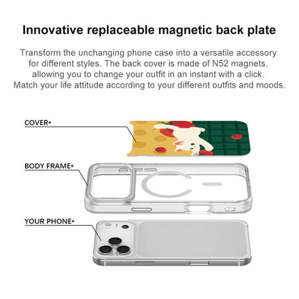 Tomato Cat Pattern Magnetic Phone Case, For iPhone 17 Pro Max, For iPhone 17 Pro, For iPhone 17, For iPhone Air