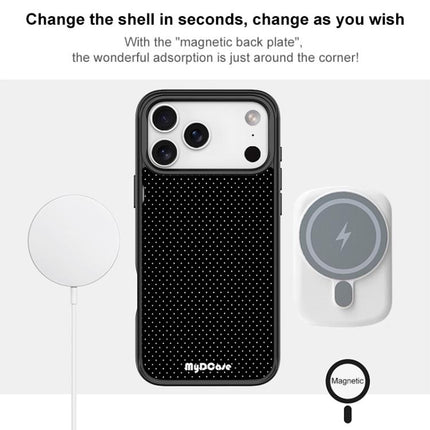 Black Dots Pattern Magnetic Phone Case, For iPhone 17 Pro Max, For iPhone 17 Pro, For iPhone 17, For iPhone Air