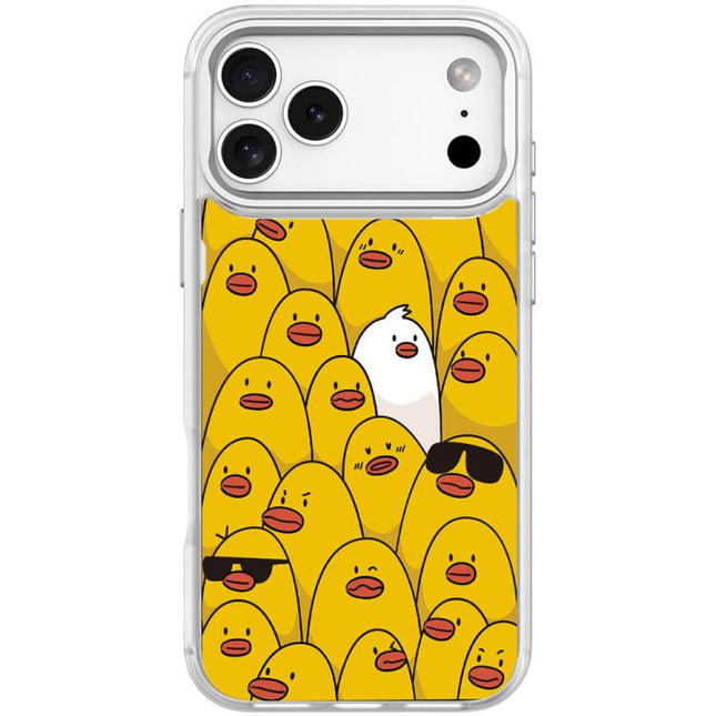 Yellow Duck Pattern Magnetic Phone Case, For iPhone 17 Pro Max, For iPhone 17 Pro, For iPhone 17, For iPhone Air
