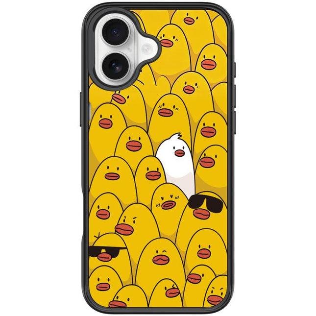 Yellow Duck Pattern Magnetic Phone Case, For iPhone 17 Pro Max, For iPhone 17 Pro, For iPhone 17, For iPhone Air