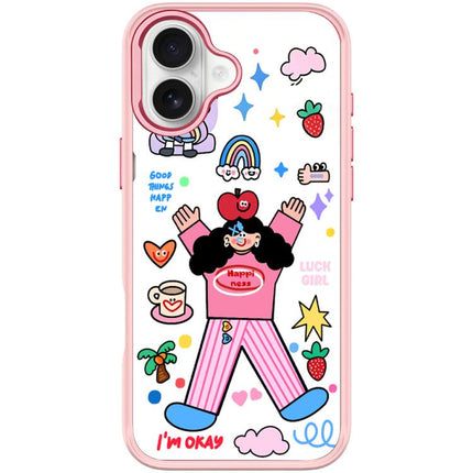 Apple Little Girl Pattern Magnetic Phone Case, For iPhone 17 Pro Max, For iPhone 17 Pro, For iPhone 17, For iPhone Air