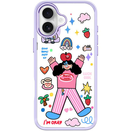 Apple Little Girl Pattern Magnetic Phone Case, For iPhone 17 Pro Max, For iPhone 17 Pro, For iPhone 17, For iPhone Air