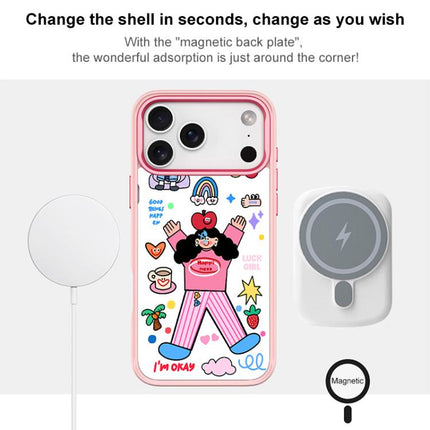 Apple Little Girl Pattern Magnetic Phone Case, For iPhone 17 Pro Max, For iPhone 17 Pro, For iPhone 17, For iPhone Air