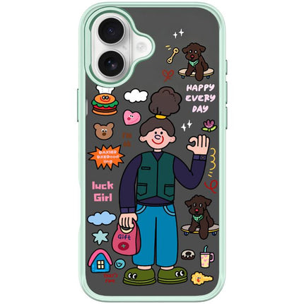 American Girl Pattern Magnetic Phone Case, For iPhone 17 Pro Max, For iPhone 17 Pro, For iPhone 17, For iPhone Air