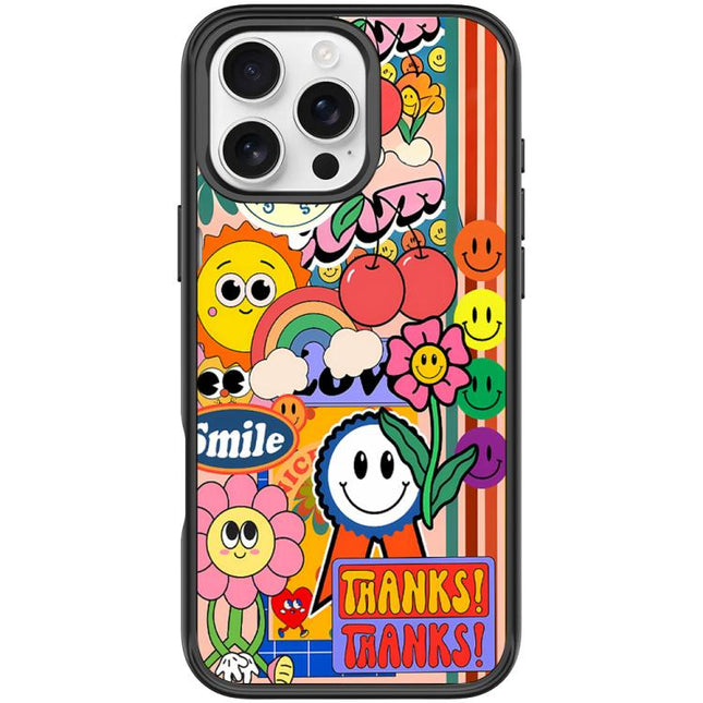 Thanks Sunflower Pattern Magnetic Phone Case, For iPhone 16 Pro Max, For iPhone 16 Pro, For iPhone 16 Plus, For iPhone 16